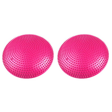 밸런스쿠션 요가용품 요가매트 코어운동 전신운동 2개, 핑크