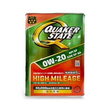 QUAKER STATE 0W-20 全合成機油，適用高里程車輛，保護引擎，提升燃油效率, 0w20, 1個, 4L