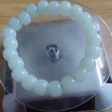 和田玉晴水老形珠手串 10mm, 1個