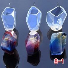 와이지알씨 미라클 실리콘 몰드 보석B형 UV 레진 레진공예 미니어쳐, 8-1.실리콘몰드 보석B형, 1개