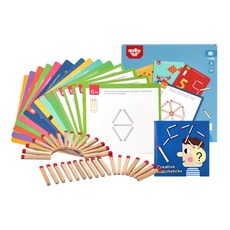 TOOKY 자석 성냥개비 퍼즐 866 수놀이 유아동 완구 그림맞추기 더하기 교구, 1개