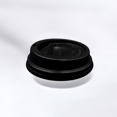 10 13 온스 컵리드 종이컵 뚜껑 타공 검정 커피 종이컵 뚜껑 100개입 AF, 1개, 검은 뚜껑