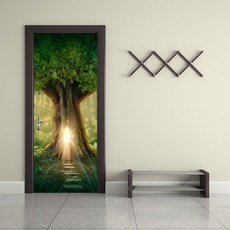 3D藝術壁貼 門貼 風景壁畫, K幻想樹屋, 幻想樹屋