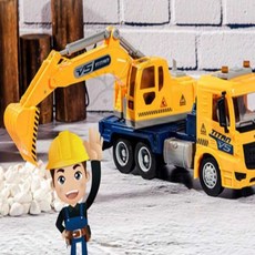 타이탄 포크레인 트럭 자동차 남아선물, 1개