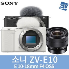 소니정품 ZV-E10 16-50mm 패키지 미러리스카메라/ED, 18 ZV-E10화이트+10-18mm F4
