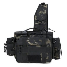 布魯斯優品PARK DANCE新款多功能路亞包腰包戰術斜挎大容量收納背包戶外背包, CP色