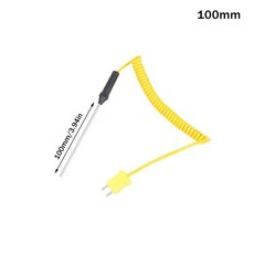 산업용열전대 K형 센서 공업용 YY1개 2025년 신형 열전대 100/150/200/300/500mm 프로브 와이어 케이블 포함 온도 조절기 측정 도구, A