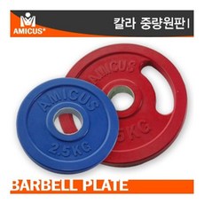 아미쿠스 - 칼라중량 바벨원판 1.25KG/홀지름 Ø50, 아미쿠스 칼라중량 바벨원판 1.25KG, 1개