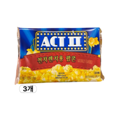 ACT Ⅱ 렌지팝콘버터맛, 78g, 3개