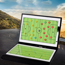 축구 전술판 마그네틱 접이식 코치용 풋살 전술판 지휘판 휴대용 양면 훈련