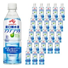 아지노모토 아쿠아 솔리타 마시기 쉬운 사과맛, 24개, 500ml