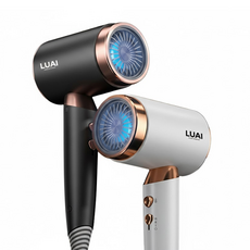 LUAI 고출력 가벼운 BLDC 헤어드라이기 2000W, 화이트
