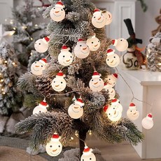 웜색 줄조명 트리전구 가랜드전구 LED 눈사람 3M 20구 64187pc 1(PC), 색상, 1개