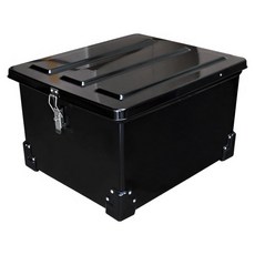 대성 100L 국산 강화플라스틱 사각6번 배달통 오토바이 리어백 탑박스, 검정