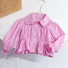 女童碎花娃娃衫 長袖上衣