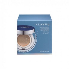 KLAVUU 블루 펄세이션 버리지 마린 콜라겐 아쿠아 쿠션 리필 세트 (본품리필), 1