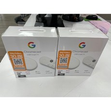 google Chromecast Google TV 4K版本，全新未拆封，支援多種串流平台，享受極致影音體驗, 1個, 白色