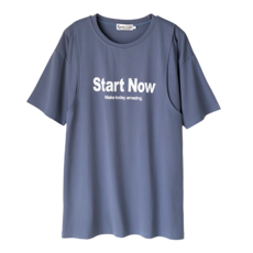 BABYSHARE時尚孕婦裝STAR印花短袖哺乳衣 親膚透氣棉質 寬鬆舒適孕婦裝 方便哺乳設計