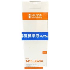 HANNA 導電度標準液 84μs/cm 1413μs/cm 義大利進口 原廠包裝 EC標準溶液, 1個