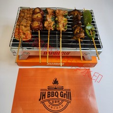 金豪烤 便攜式不鏽鋼烤肉架 24H快速出貨 環保金屬燒烤爐 烤盤 烤肉神器 果木炭適用, 補充炭包(1包8顆果木炭)