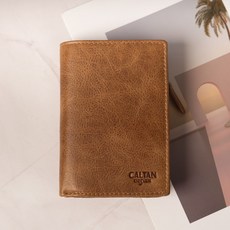 【CALTAN】真皮/中短夾 直式對折中短夾-075241_四色