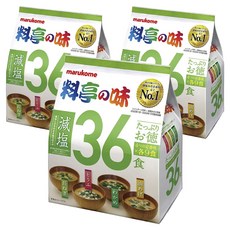 대용량 타입 마루코메 듬뿍 오덕요정의 맛 즉석 된장 국감염형 36끼 3개, 549g