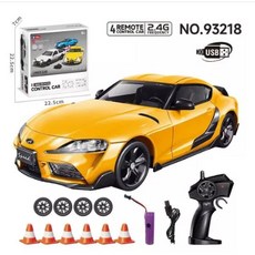 雙鷹 豐田Supra漂移車 黑科技充電遙控玩具車 兒童漂移車, 1個, supra 紅色,款式