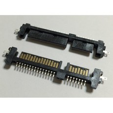 【IF】SATA 22pin連接器 公 沉板式 90度 SMD 硬碟 SSD 連接器 接頭 7+15pin, 1個