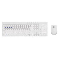雷柏 RAPOO 8100GT 無線鍵鼠組 K8100M M100silent 三模多工切換, 白, 人體工學