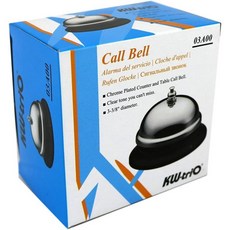 KW-triO 03A00 按鈴式叫人鈴，金屬材質，清晰響亮，遊戲搶答/會議提醒適用, 1個, Silver