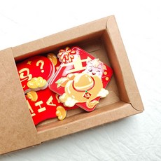 國潮馬年新年樹脂冰箱貼, OK马1【纸盒包装】