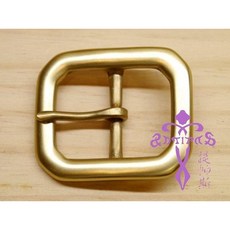 安提帕斯手工皮革 銅製日字型皮帶頭 (黃銅色)
