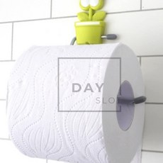 데이슬롯 무타공 플라워 휴지걸이 예쁜휴지걸이, 1개