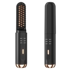 ANION 負離子直髮梳 - 直髮造型 55W, KR-無線負離子直髮梳, 黑色, KR