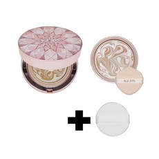 2025 에이지20s 더블루밍 다이아 에센스 커버 팩트 최신상 본품+리필+호환퍼프 더블루밍21호(본품+리필)+호환퍼프, 1개, 더블루밍23호(본품+리필)+호환퍼프