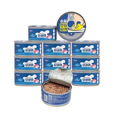 페슬러 고양이 묘설렘 간식 내추럴 캔, 혼합맛(닭가슴살/참치), 80g, 12개