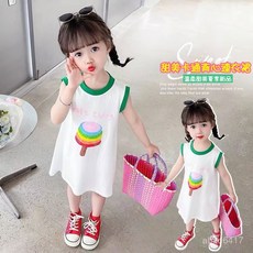 兒童睡裙 兒童睡衣 女童背心裙 夏季薄款卡通家居服
