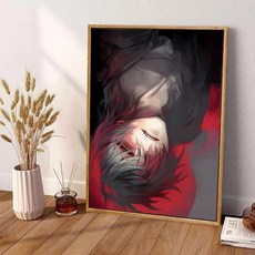 비디오 게임 G-Guilty Gear 페인팅 캘리그래피 홈 침실 방수 캔버스 포스터 프레임 없는 벽 예술 인쇄 장식, 01 30X40cmFrameless, 06 Black5