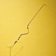 비즈스피너 전용 비즈바늘 롱커브형, 1개
