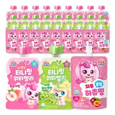 해호 캐치티니핑 과즙퐁당 티니핑 워터젤리, 복숭아워터젤리10+샤인머스켓워터젤리10+자두퐁당음료10, 30개, 110ml