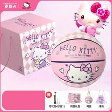 선물세트 한교동 쿠로미 키티 성인용 pu 흡습 농구공 7호 실내외 마모 파우치 바람넣는기계증정 산리오 캐릭터 굿즈, 1개, C