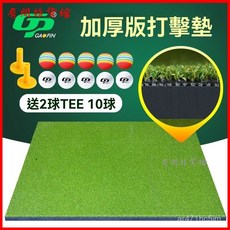 GP高爾夫打擊墊 家庭個人練習墊 加厚防滑揮桿墊 送球 室內外高爾夫球練習, 1個, 1cm厚,1*1米送10球2tee
