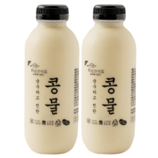 명품소이 맷돌로간 100%국산햇콩 무첨가 진한 콩물, 500ml, 2개