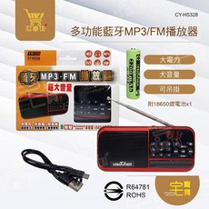 HAMT/MER 藍牙MP3/FM播放器 (CY-H5328), 詳見包裝