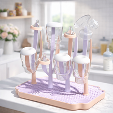 보넬티 깔끔건조 위생보관 젖병 건조대, 핑크, 단품