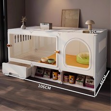 樹脂寵物籠 豪華別墅 中小型犬 灰色 92*60*53cm, 推薦幼犬 106*46*52, 1個