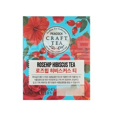 피코크 로즈힙 히비스커스 티 히비스커스, 3개, 7개입, 1g