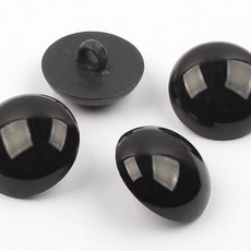 콩단추 하프단추 반콩 눈알 20mm, 블랙, 20개