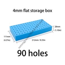 멀티 슬롯 밀링 도구 76HA 케이스 박스 드릴 주최자 홀더 커터 플라스틱 가공 트레이 센터, 4mm 90 holes, 1개