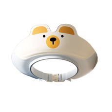 兒童洗髮帽 寶寶洗頭帽, 小熊款-雙導流-藍色, 1個